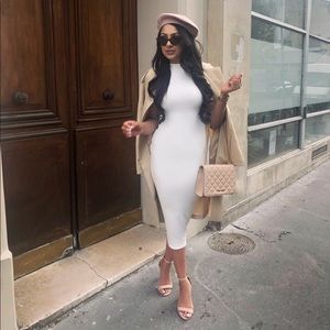 ALDO nude pink quilted shoulder purse with gold chain